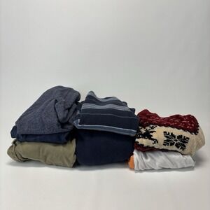 Vintage Baby Clothing Lot of 7 Sweaters Jeans Boys 18 Mos Pants Cargo Basketball